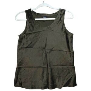Eileen Fisher Silk Tank Top Green Women’s Size PM